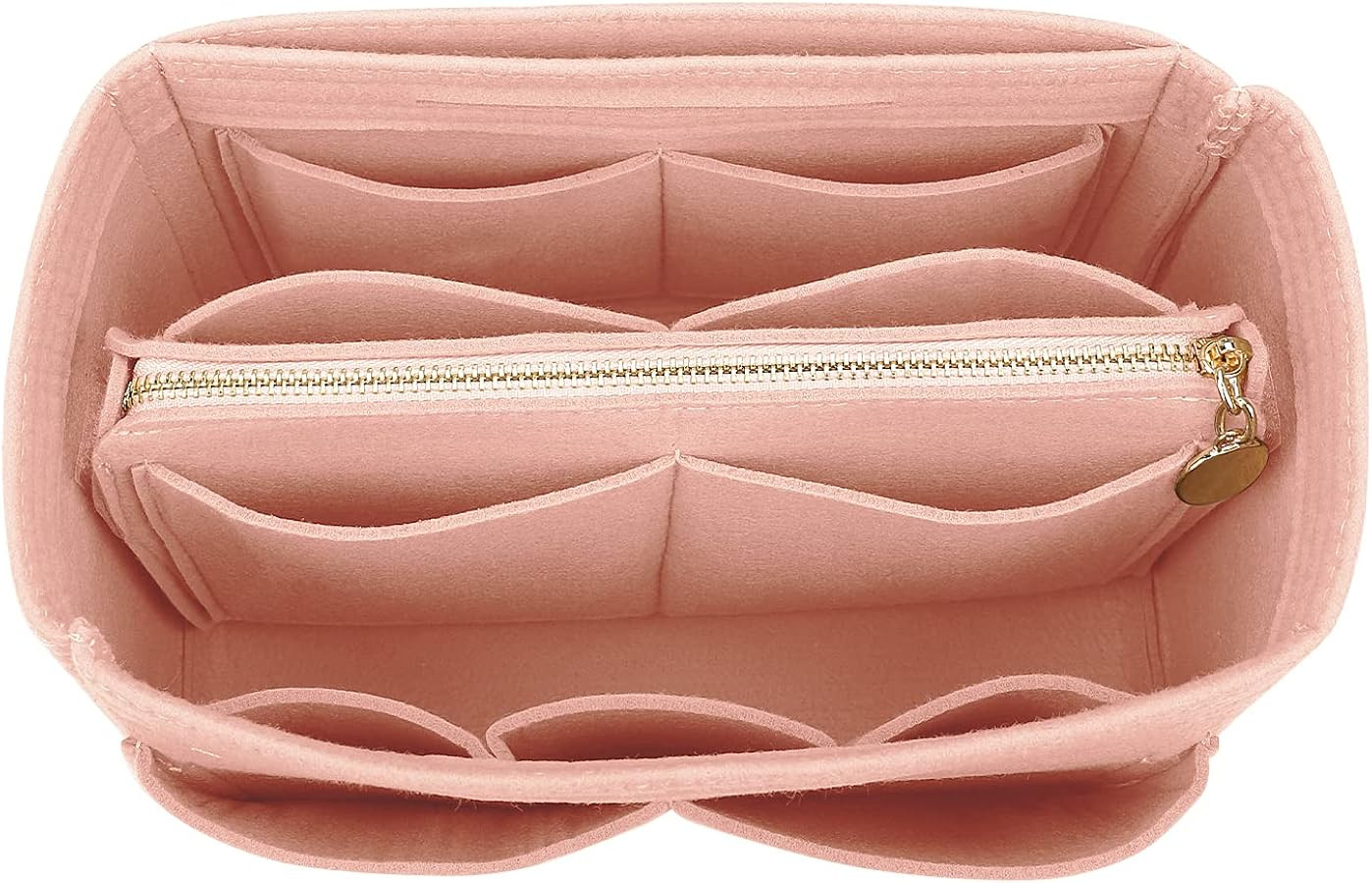 LEXSION Felt Purse Bag Organizer Insert with zipper Bag Tote Shaper Fit Speedy Neverful PM MM | Amazon (US)