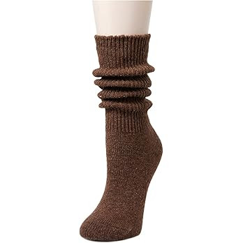 sockfun Slouch Socks Women, Scrunch Socks Women, Stacked Long Chunky Baggy Wool Socks 80s 90s | Amazon (US)