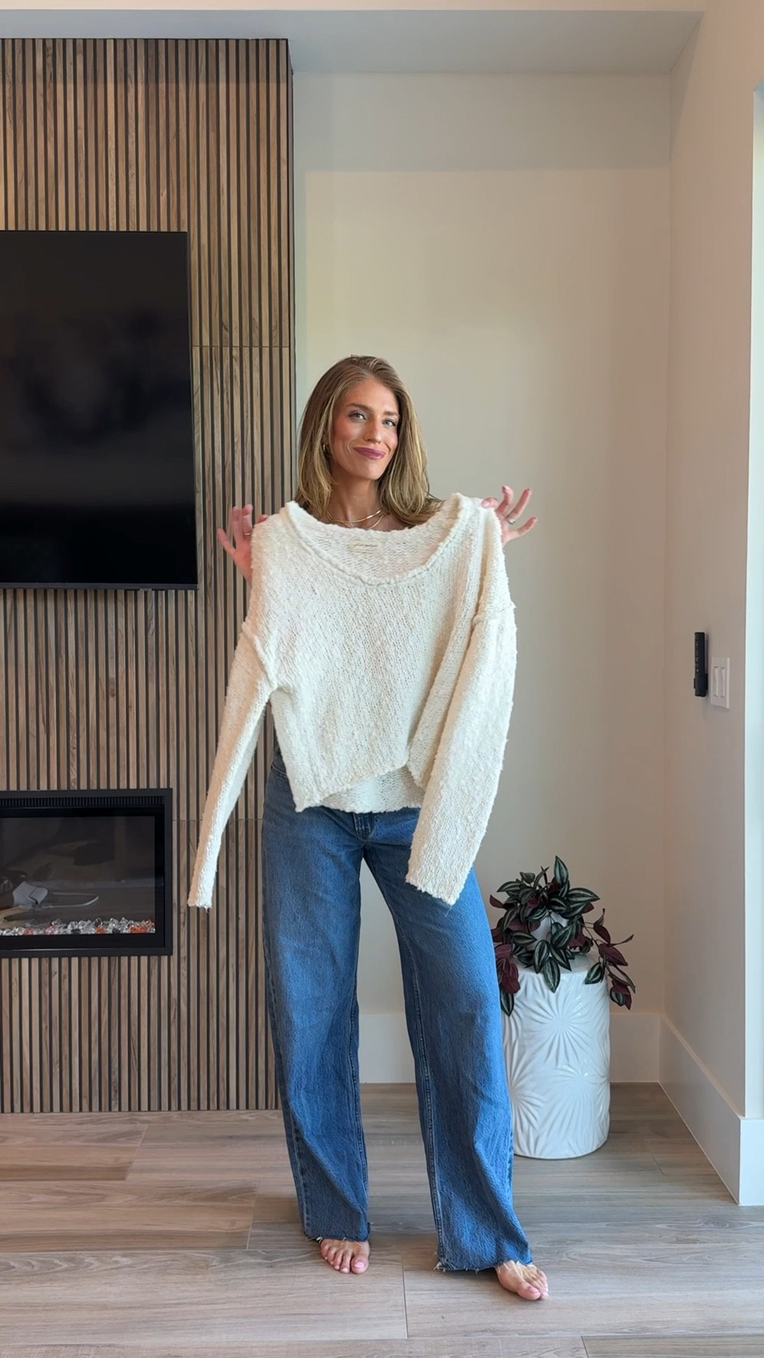 Ways to wear a chunky beach sweater
Sizing details:
• Sweater : size small (runs oversized)
• jeans: I sized up to 29 long for pregnancy but pre pregnancy I’m a 26 long
• olive green pants: Small tall. Run bigger
• hat is old but linked similar 
• overalls: size small tall (runs oversized) 
• orange shorts: size medium for bump but runs oversized 

#LTKTall #LTKSeasonal #LTKBump