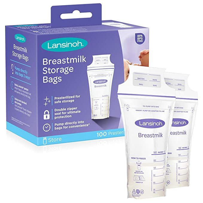 Lansinoh Breastmilk Storage Bags, 100 Count | Amazon (US)