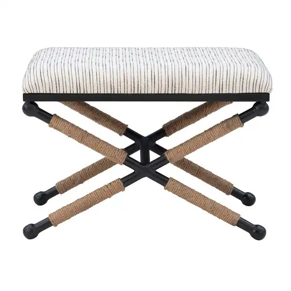 Ella Boho Campaign Accent Stool - On Sale - Overstock - 21585996 | Bed Bath & Beyond