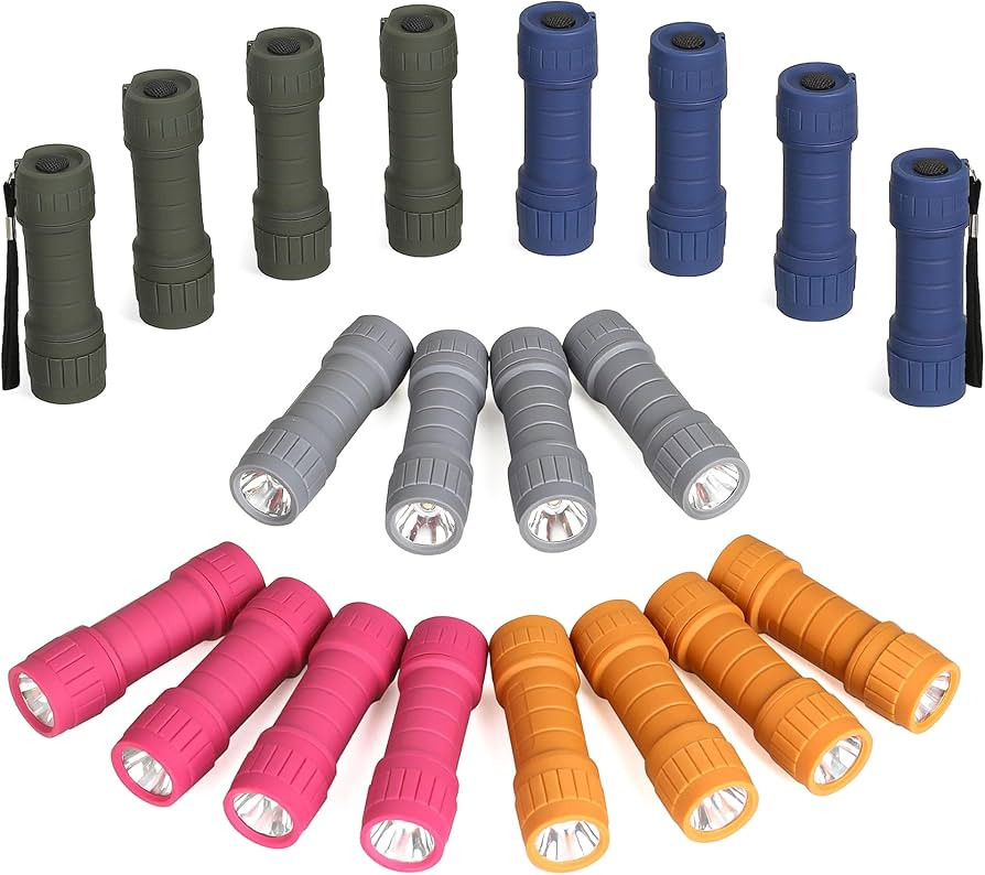 20-Pack Small Flashlights Set, Super Bright 100 Lumen LED Flashlight Pack with 60-Piece AAA Batte... | Amazon (US)