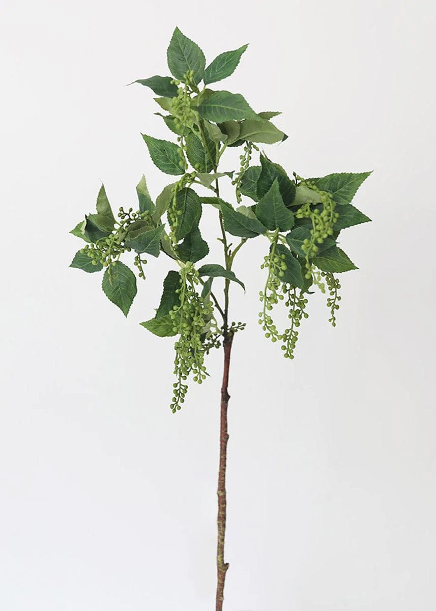 Fake Amaranthus Leaf Branch | Green Artificial Flowers at Afloral.com | Afloral