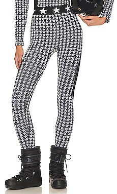 Goldbergh Celeste Baselayer Pant in Black & White from Revolve.com | Revolve Clothing (Global)