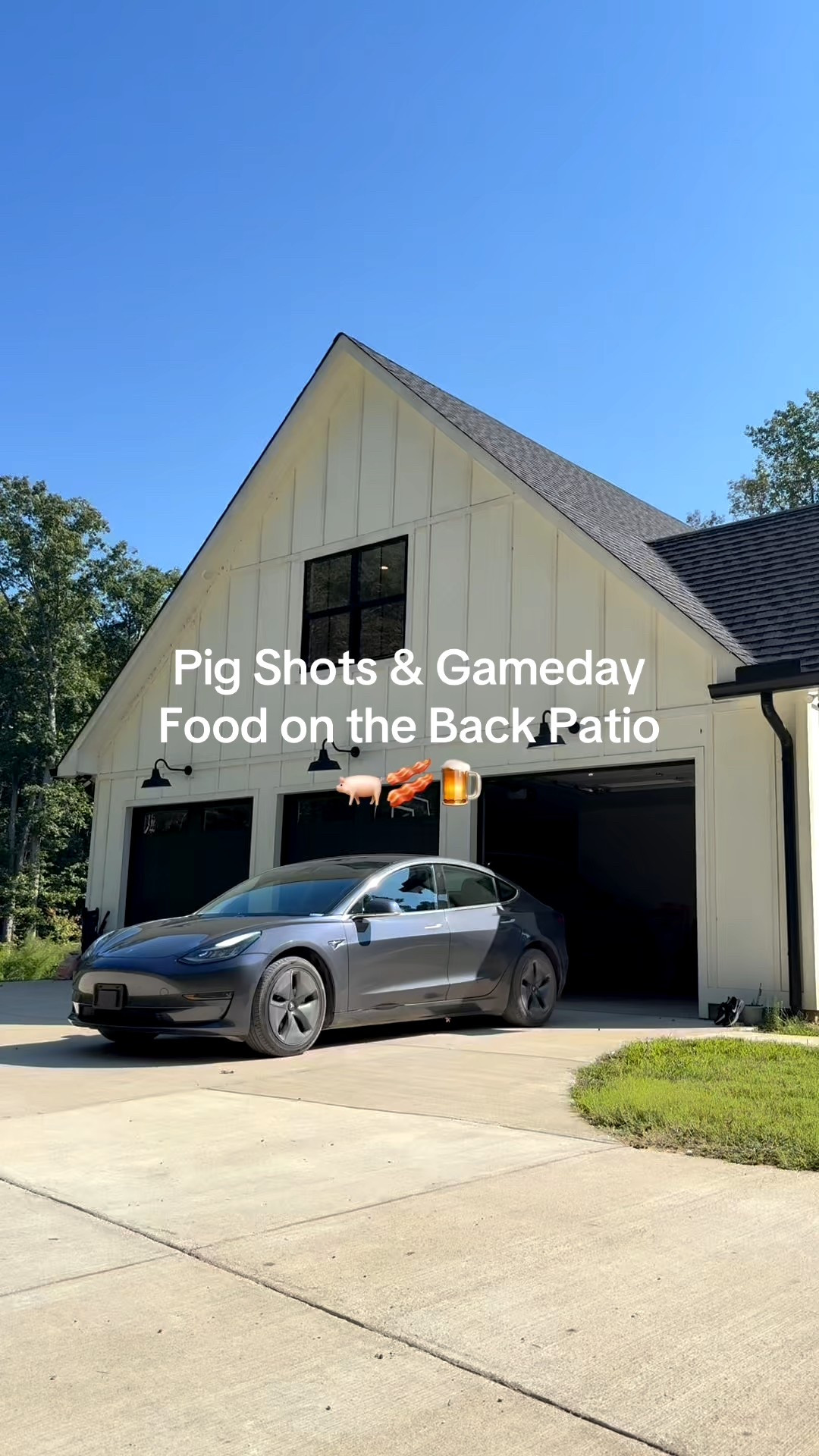 Pig shots and gameday food on the back patio #outdoorcooking #LTKhome