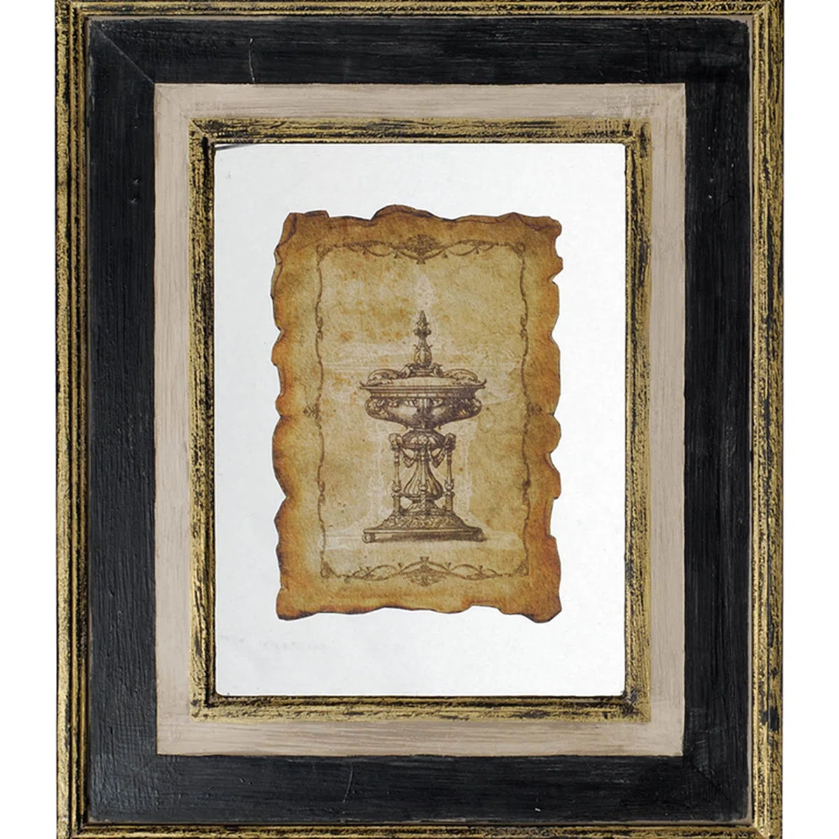 18x22" Framed Vintage Appeal Wall Decor - Enhance Your Space With Antique Style. Wood And Glass, ... | Wayfair North America