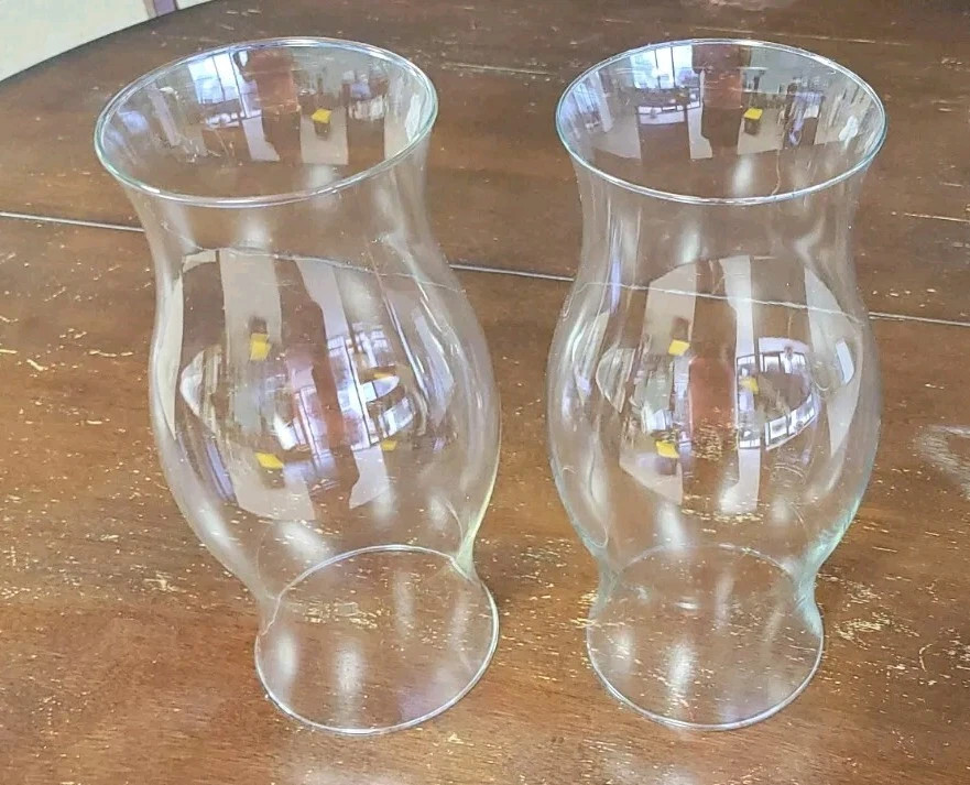 Colonial Williamsburg Style Glass Hurricane Candle Shade Globe 11.5” Lot Of 2 | eBay | eBay US