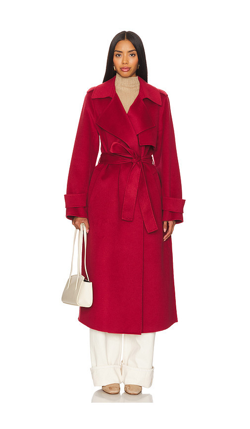 LAMARQUE Margaret Coat in Red. Taglia M. Also in XS. | Revolve Clothing (Global)