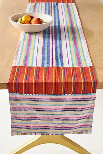 Paloma Striped Table Runner | Anthropologie (US)