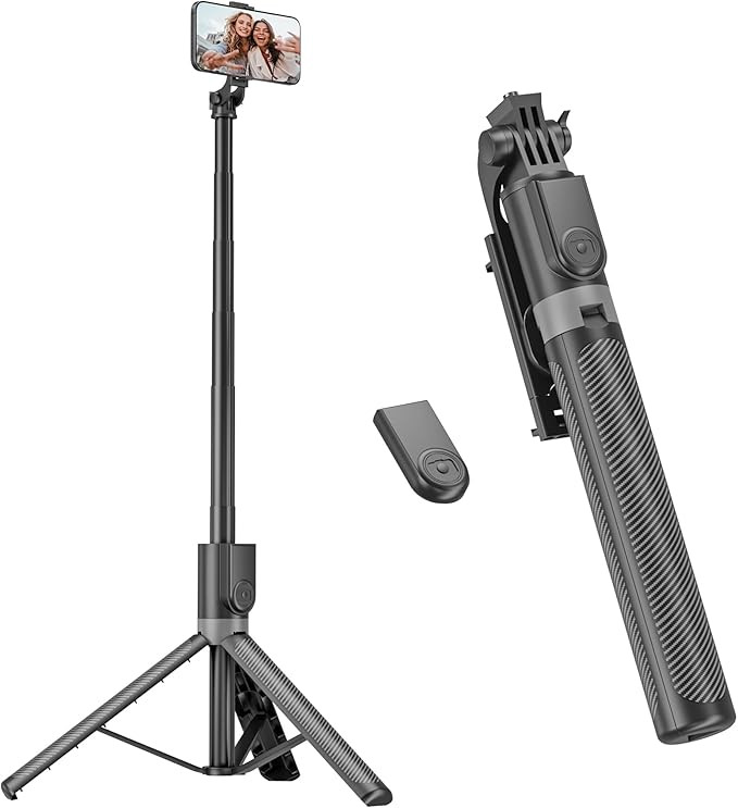 180cm Handy Stativ & Selfie Stick, Aluminium Integriertes Ausziehbares Stativ für Smartphone, Tr... | Amazon (DE)