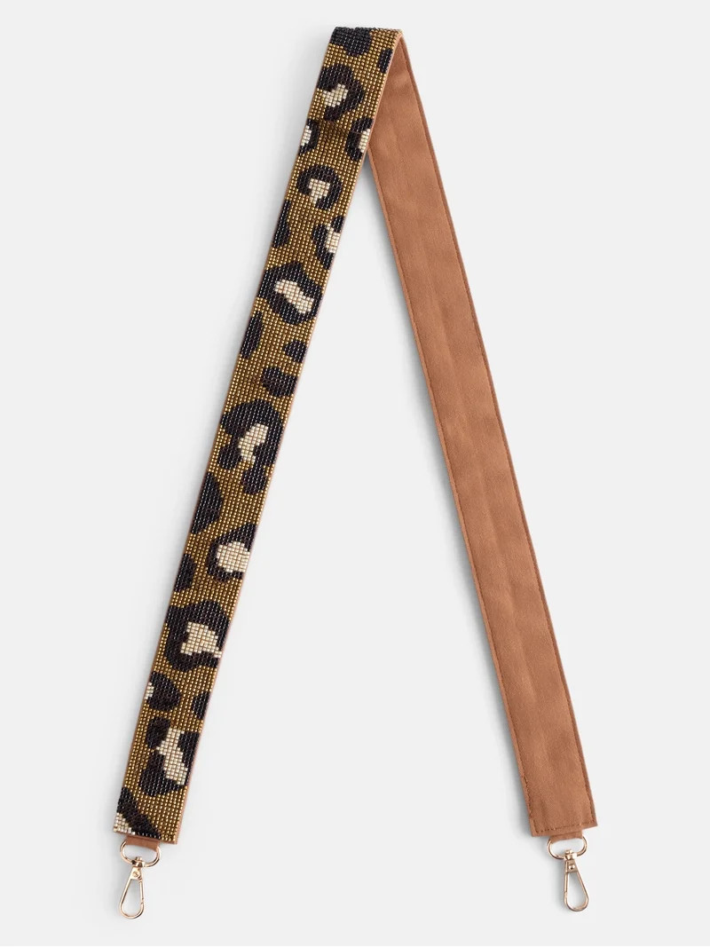 No Boundaries Women's Game Day Beaded Strap, Leopard | Walmart (US)