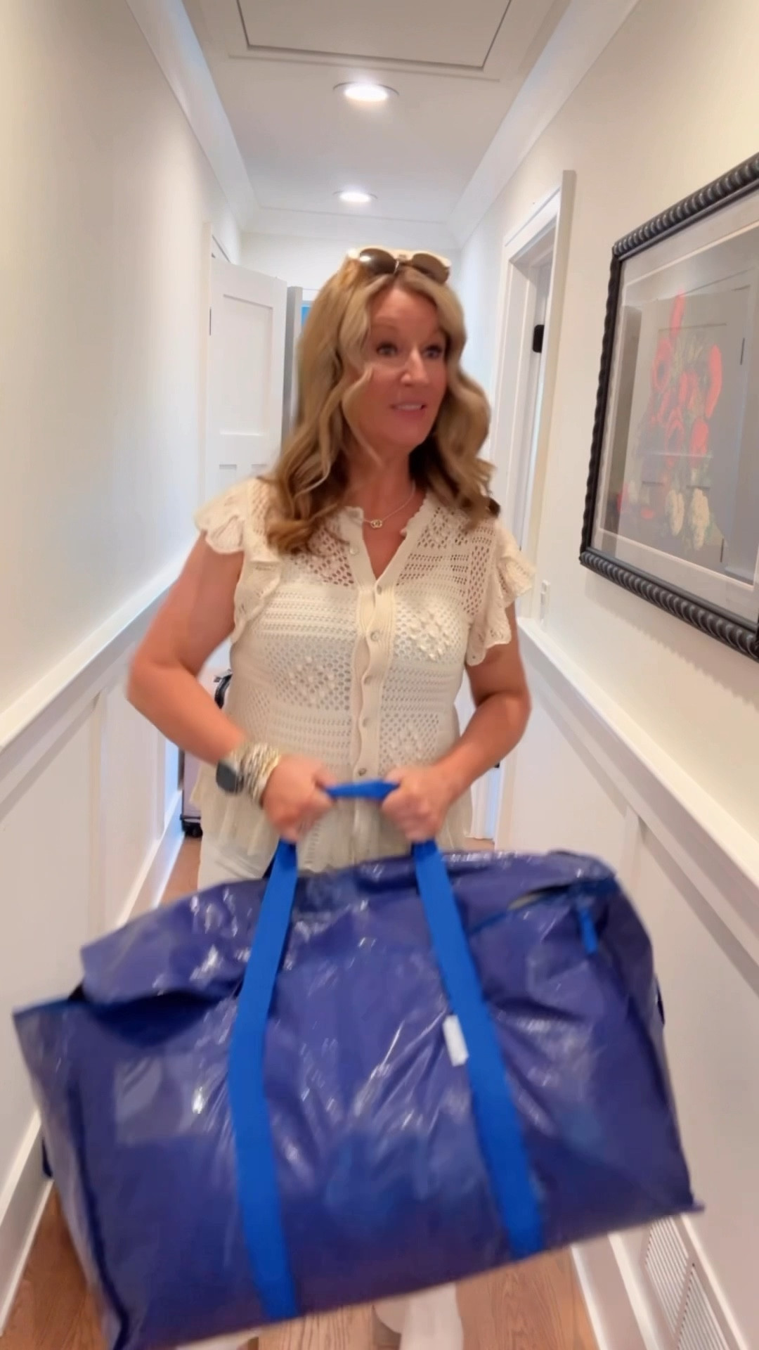 Cute summer look. I love my white jeans and sandals  My shirt is Zara.

#LTKOver40 #LTKMidsize #LTKShoeCrush