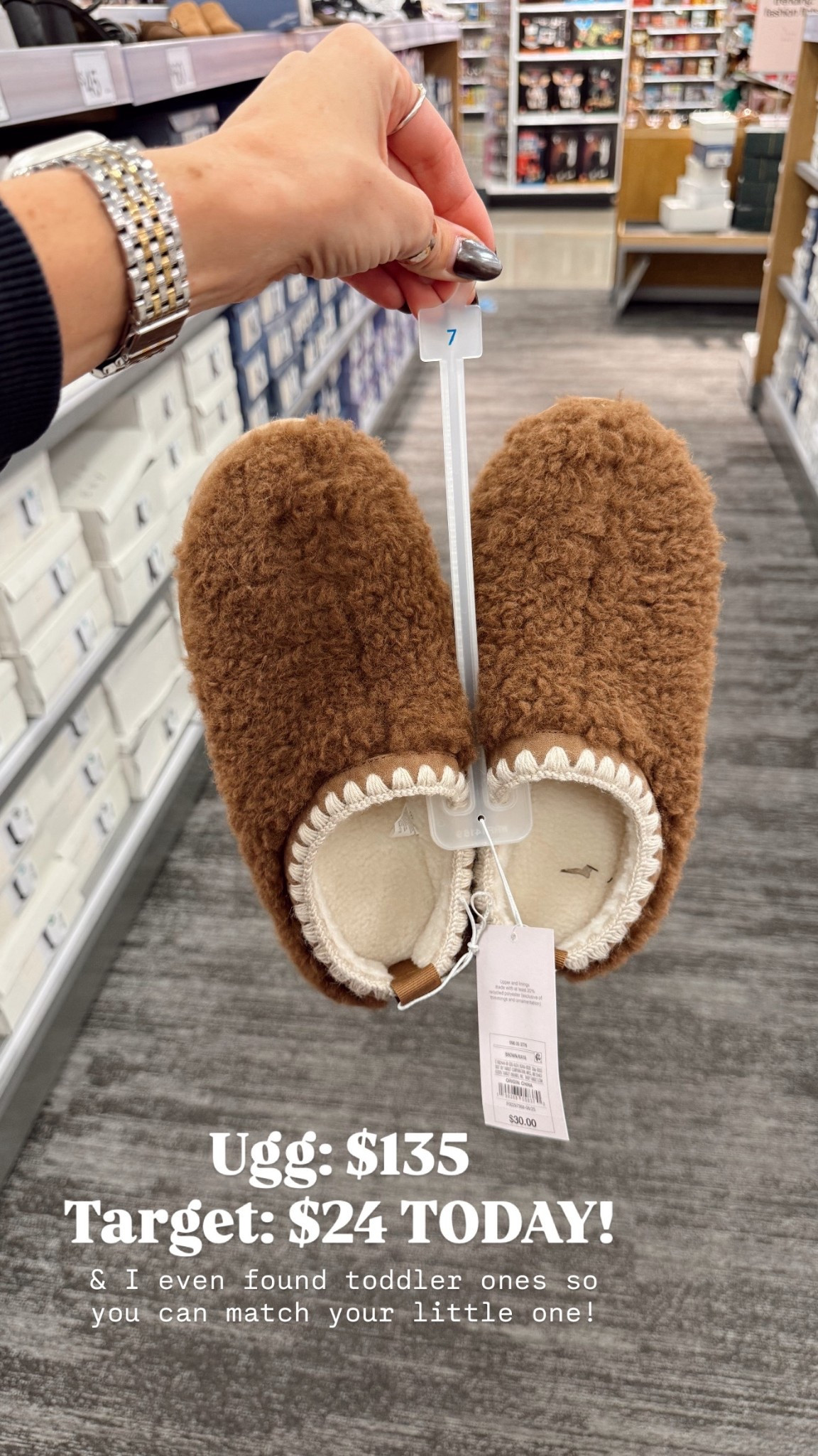 Ugg lookalike Sherpa slippers. 
Match you littles too!! 

#LTKStyleTip #LTKShoeCrush #LTKKids