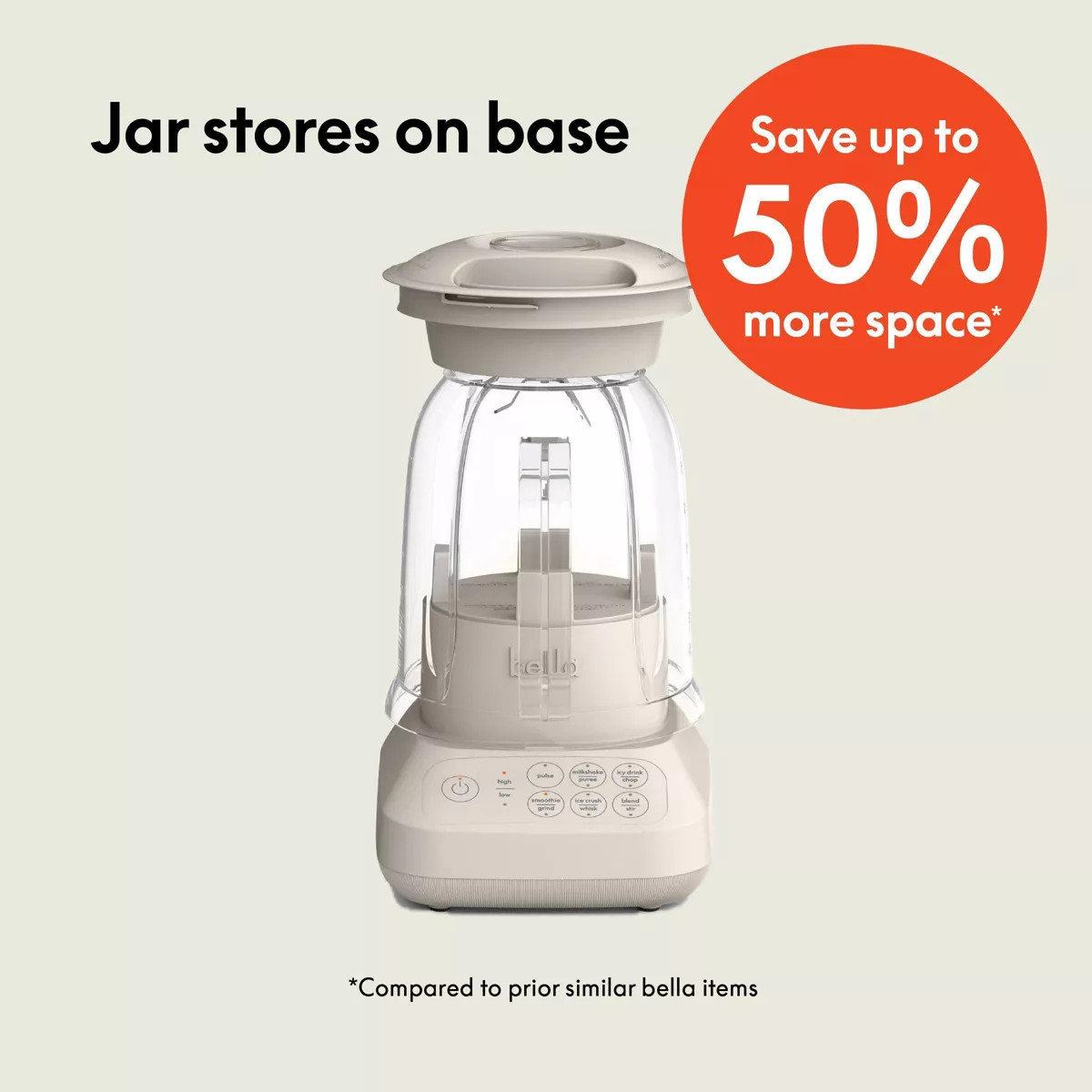 bella Flip and Store Blender Surf: 10-Speed, 450W, 48oz Capacity, Stainless Steel Blade, Dishwash... | Target