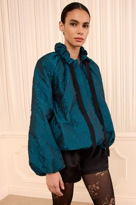 Roux Cloque Jacket - Beryl | Ulla Johnson