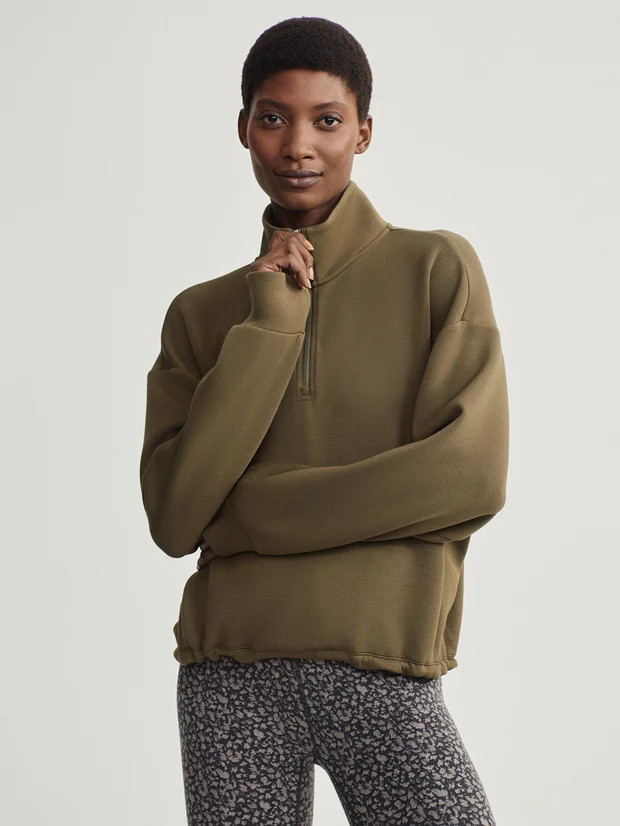 Sian Cropped Half Zip Midlayer | Varley US | Varley USA