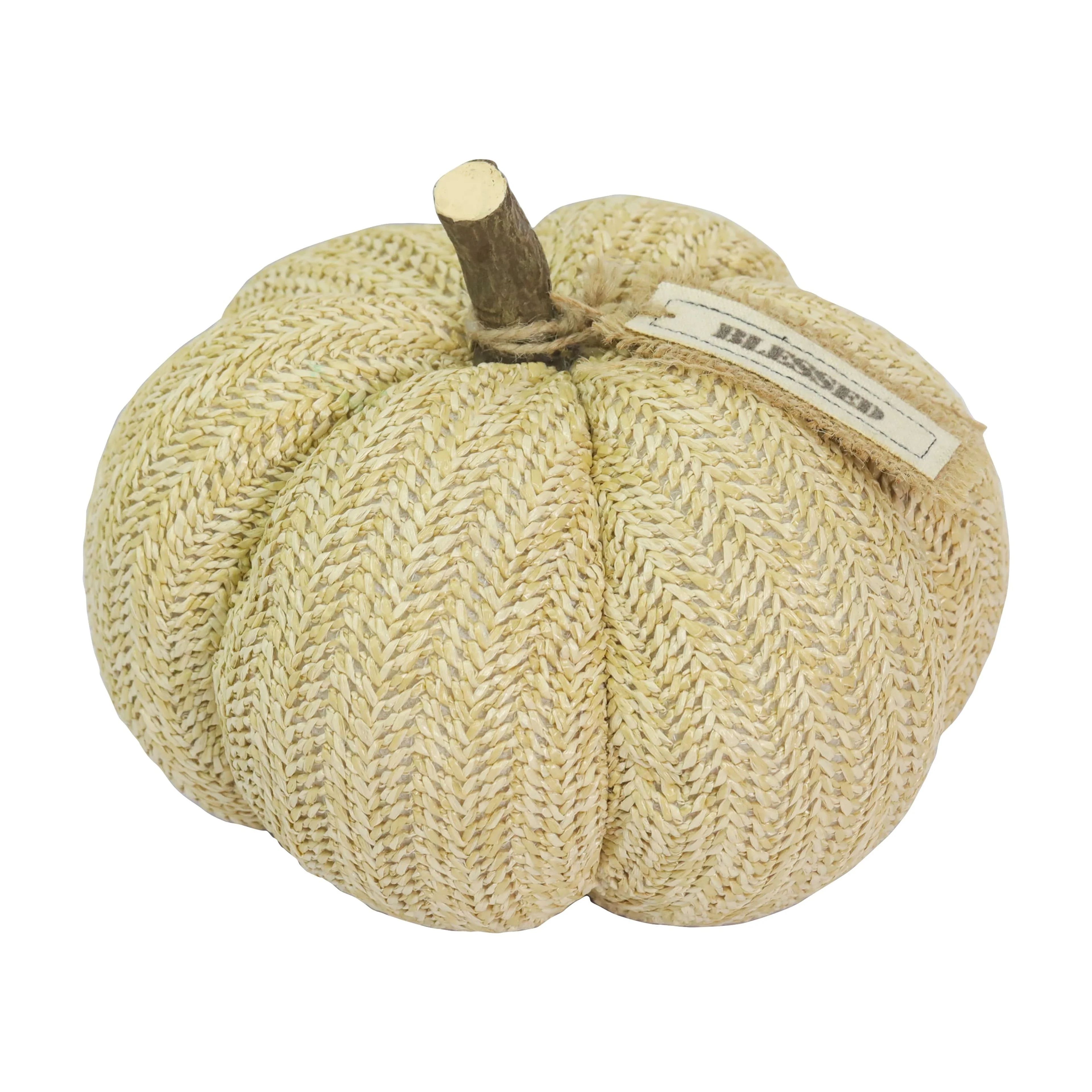 7" Cream Tabletop Fabric Pumpkin by Ashland®-Fall Decor for Home | Walmart (US)