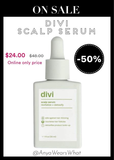 24 HOUR ULTA SALE!!! ✨
DIVI SCALP SERUM + shampoo & conditioner are currently on SALE! At 50% OFF, it's the perfect time to give it a try! Don't miss out! Grab yours before it sells out! ✨
•Aids against hair-thinning
•Nourishes hair follicles
•Detoxifies product build up

#divi #diviscalpserum #scalpserum #serum #scalp #hairloss #hairtreatment #natural #hair #hairgrowth 

#LTKGiftGuide 

#LTKxSephora #LTKbeauty #LTKsalealert