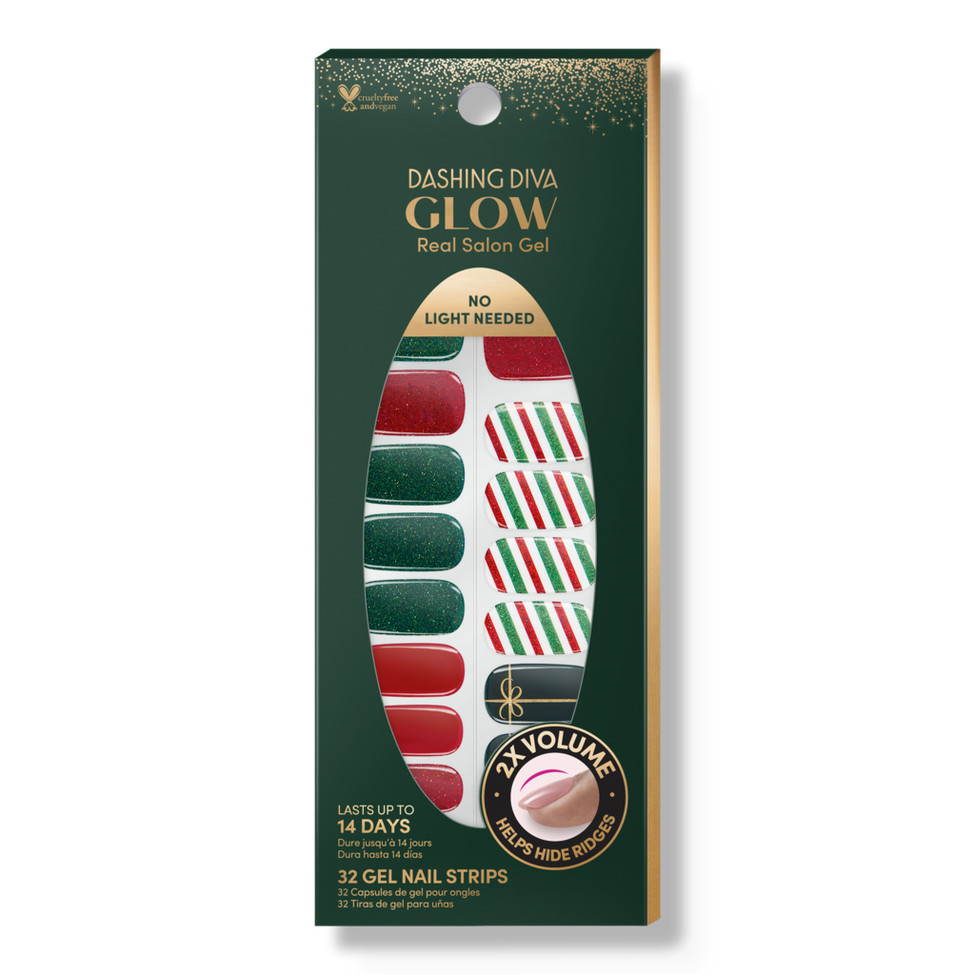 Dashing Diva Real Salon Gel GLOW Art - Bells & Bows | Ulta
