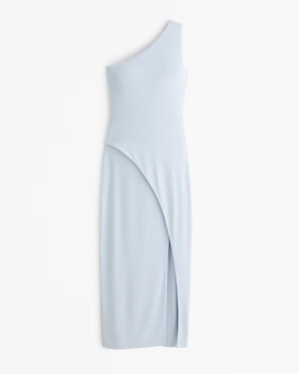 One-Shoulder Knit Maxi Dress | Abercrombie & Fitch (UK)