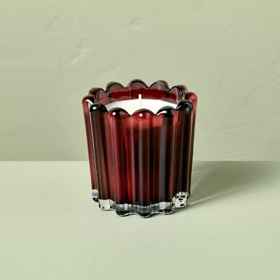 Seasonal Ribbed Glass Jar Candle 7oz - Hearth & Hand™ with Magnolia | Target