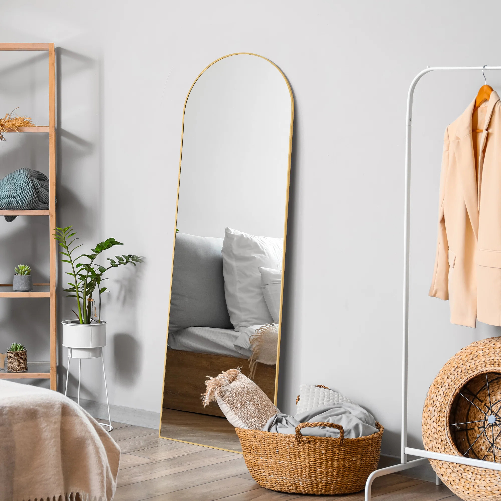 Nayelis Metal Arch Mirror | Wayfair North America