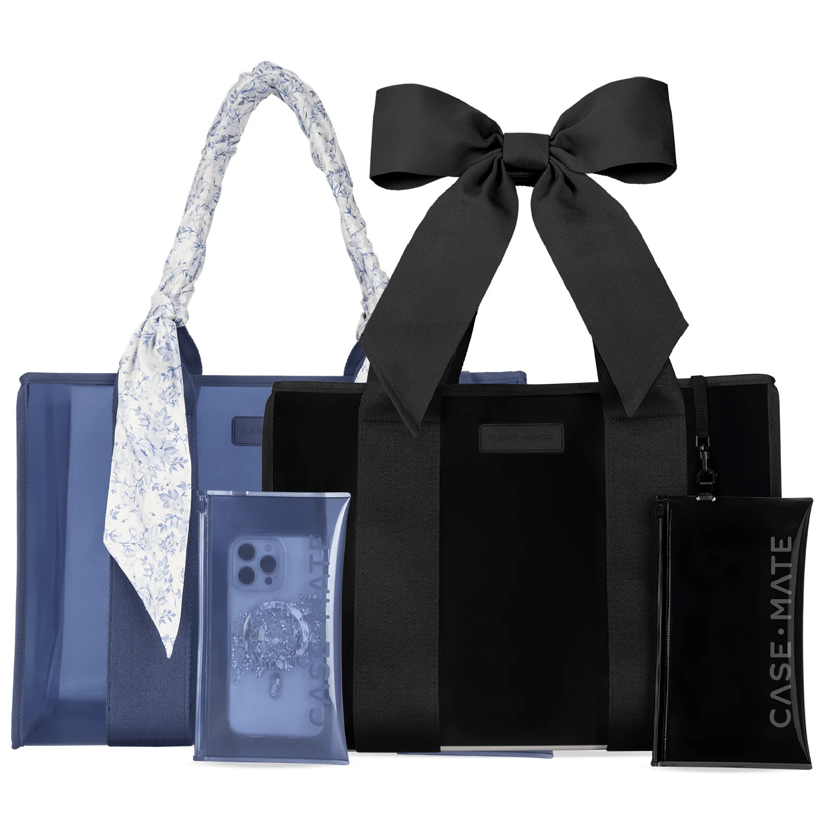 The Tote Duo - Something Navy Twilly & Midnight Black Bow | Case-Mate