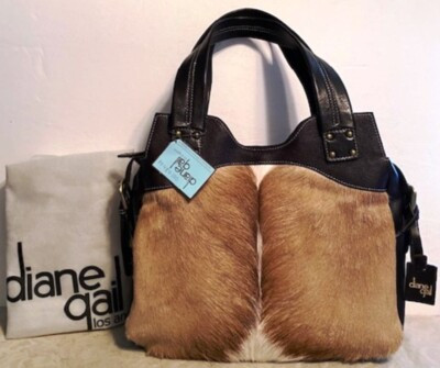 DIANE GAIL DESIGNS LEATHER & SPRINGBOK ANTELOPE HAIR SHOULDER BAG SATCHEL-NWT  | eBay | eBay US