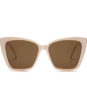 SOJOS Trendy Polarized Sunglasses For Women Retro Womens Oversized Square Cat Eye Sun Glasses UV ... | Amazon (US)