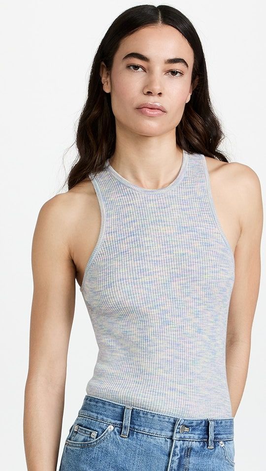 Printed Combed Cotton Ribbed Tank | Shopbop