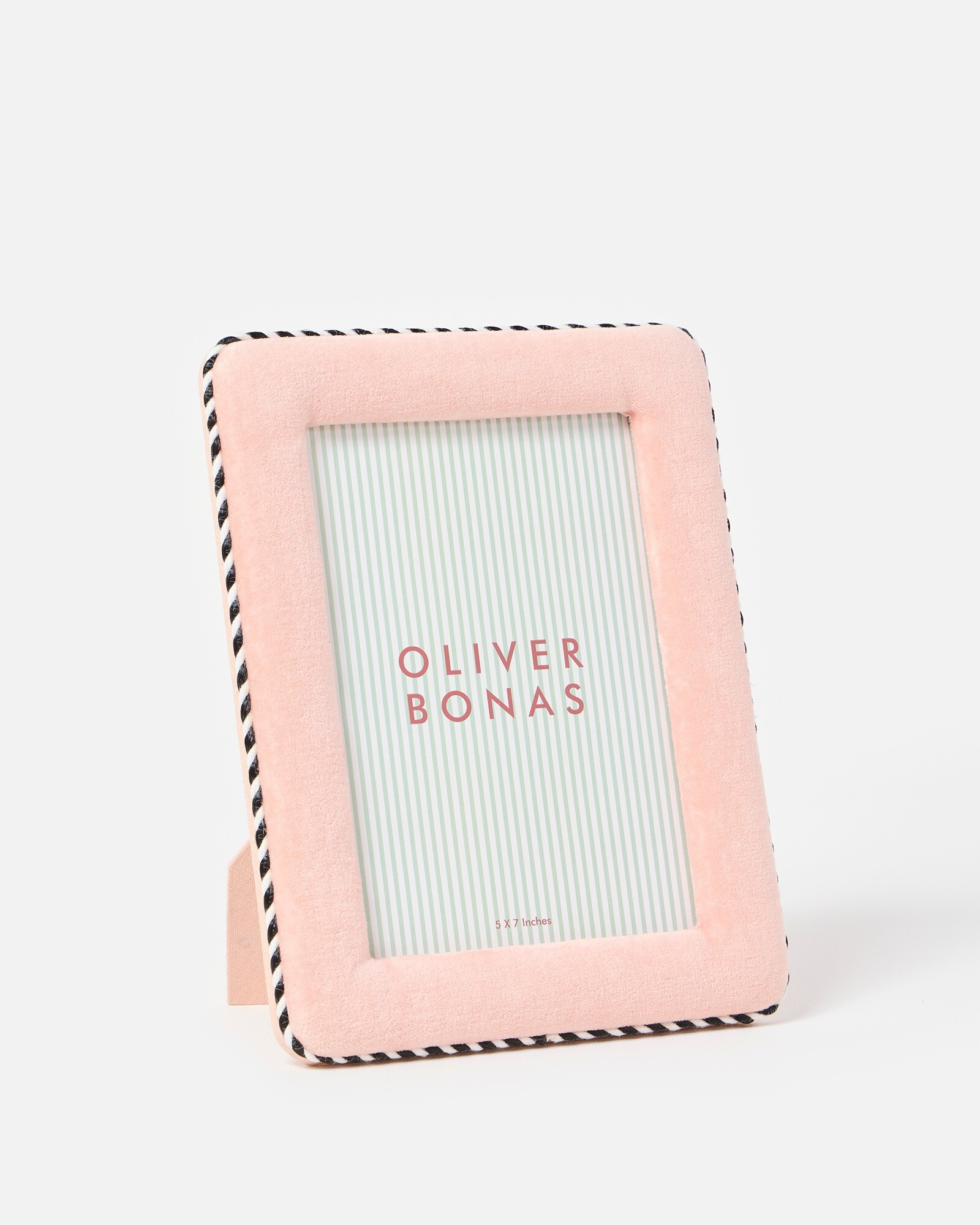 Dulce Pink Velvet Photo Frame 5x7" | Oliver Bonas | Oliver Bonas (Global)