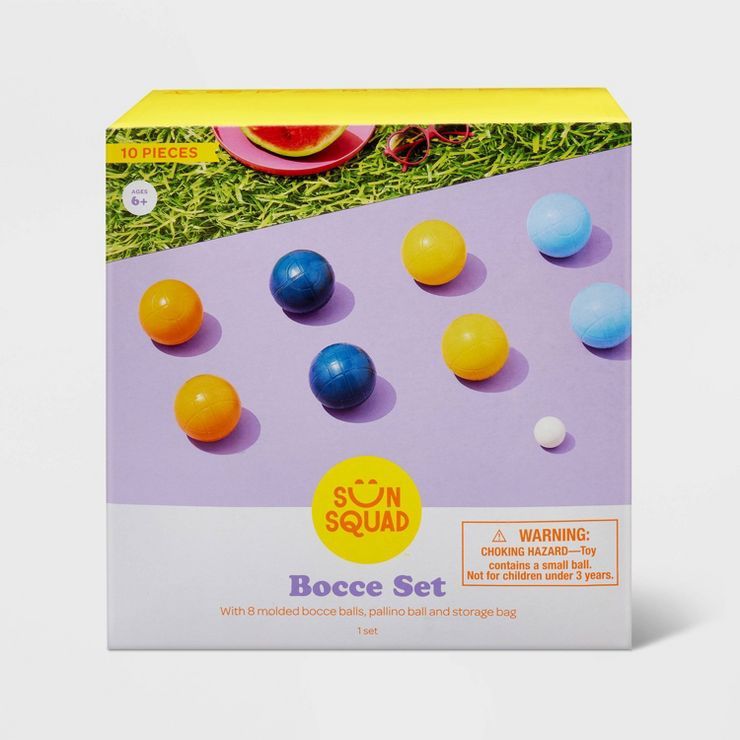 Bocce Molded Plastic Toss Game Set - Sun Squad™ | Target