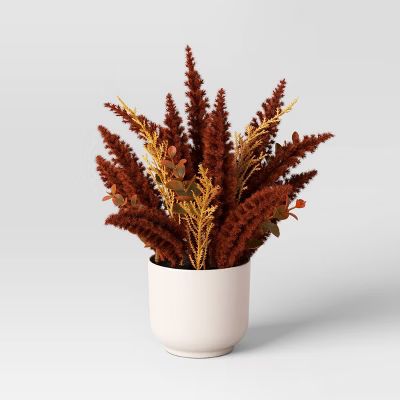 11" Grass Mini Arrangement Artificial Plant Orange - Room Essentials™ | Target