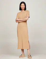 Slim Interlock T-Shirt Maxi Dress | Tommy Hilfiger (AU)
