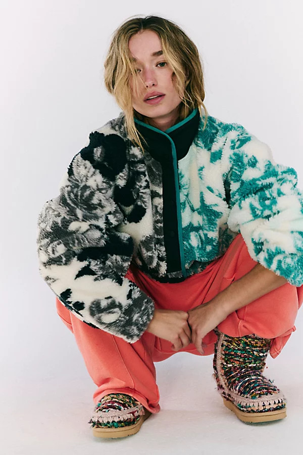 Hit The Slopes Printed Fleece Jacket | Free People (Global - UK&FR Excluded)