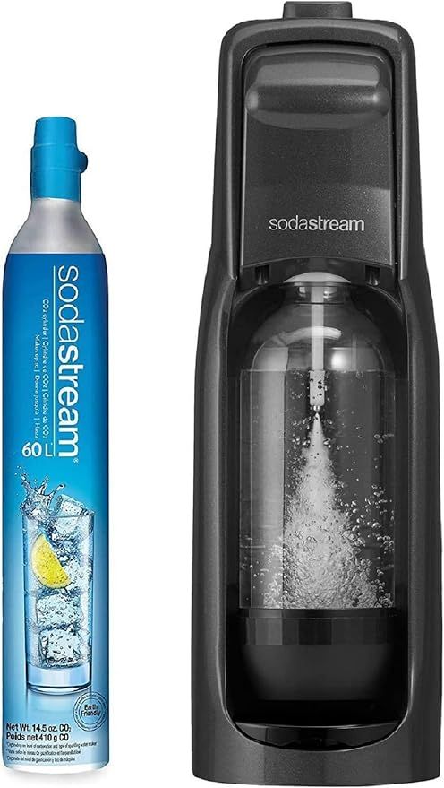 SodaStream Jet Sparkling Water Maker, Carbonated Water Machine Starter Kit with 1 Litre Reusable ... | Amazon (UK)