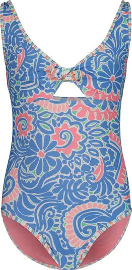 Roxy Kids' Cascais Cutout One-Piece Swimsuit | Nordstrom | Nordstrom