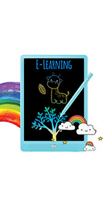 TEKFUN LCD Writing Tablet Doodle Board, 10inch Colorful Drawing Tablet Writing Pad, Girls Gifts T... | Amazon (US)