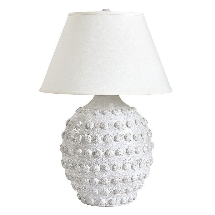 Greer Textured Grey Table Lamp with Shade | Ballard Designs, Inc.