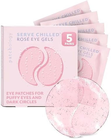 Patchology Serve Chilled Rosé Hydrating Under Eye Patches – Hyaluronic Acid & Antioxidant-Infu... | Amazon (US)