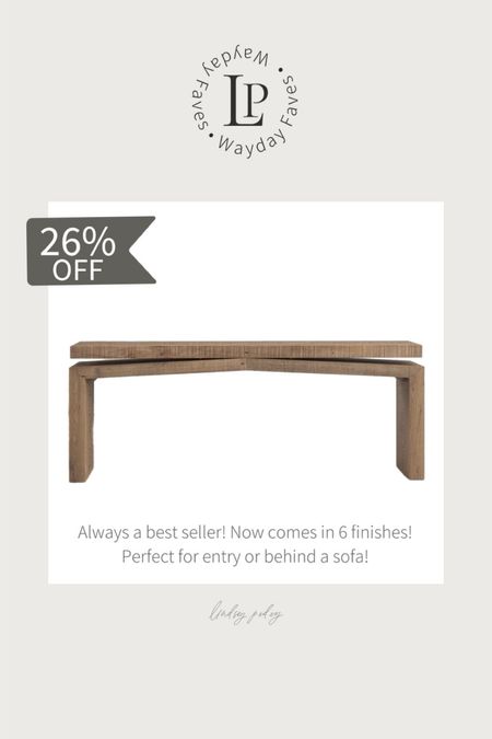 Last day to save on Wayfair way day sale! This gorgeous consult is 26% off and now comes in six finishes. It’s perfect for an entryway or behind a sofa. I’ve linked a bunch more below too! 

Console, entry, living room, table, sofa, table, Wayfair, way, deal, sale, 


#LTKHome