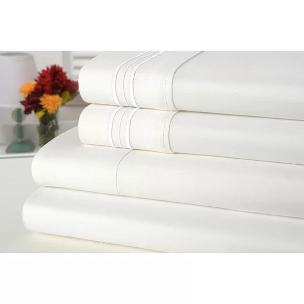 Gavinton 1800 Thread Count Bamboo Blended Sheet Set | Wayfair North America