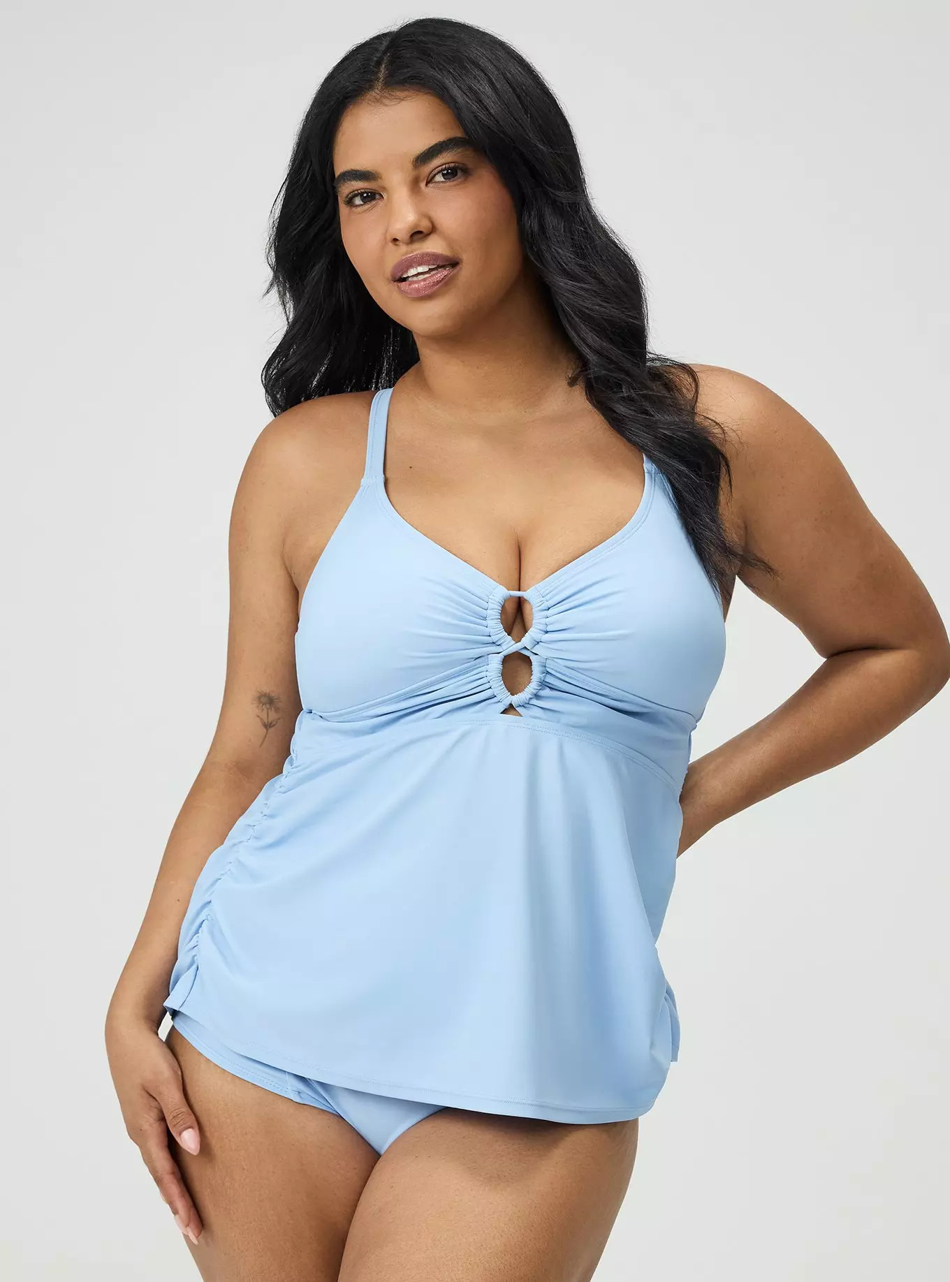 Wire-Free Strappy Ruched Tankini | Torrid (US & Canada)