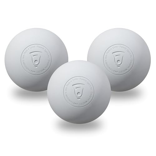 Franklin Sports Lacrosse Balls - Official Size Lax Balls for Practice - Rubber 63mm Outdoor Lacrosse Construction - Great for Muscle Massage Therapy + Yoga - White 3 Pack | Amazon (US)