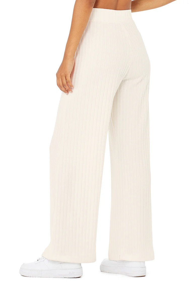 Ribbed Take Comfort Wide Leg Pant | Alo Yoga (US)