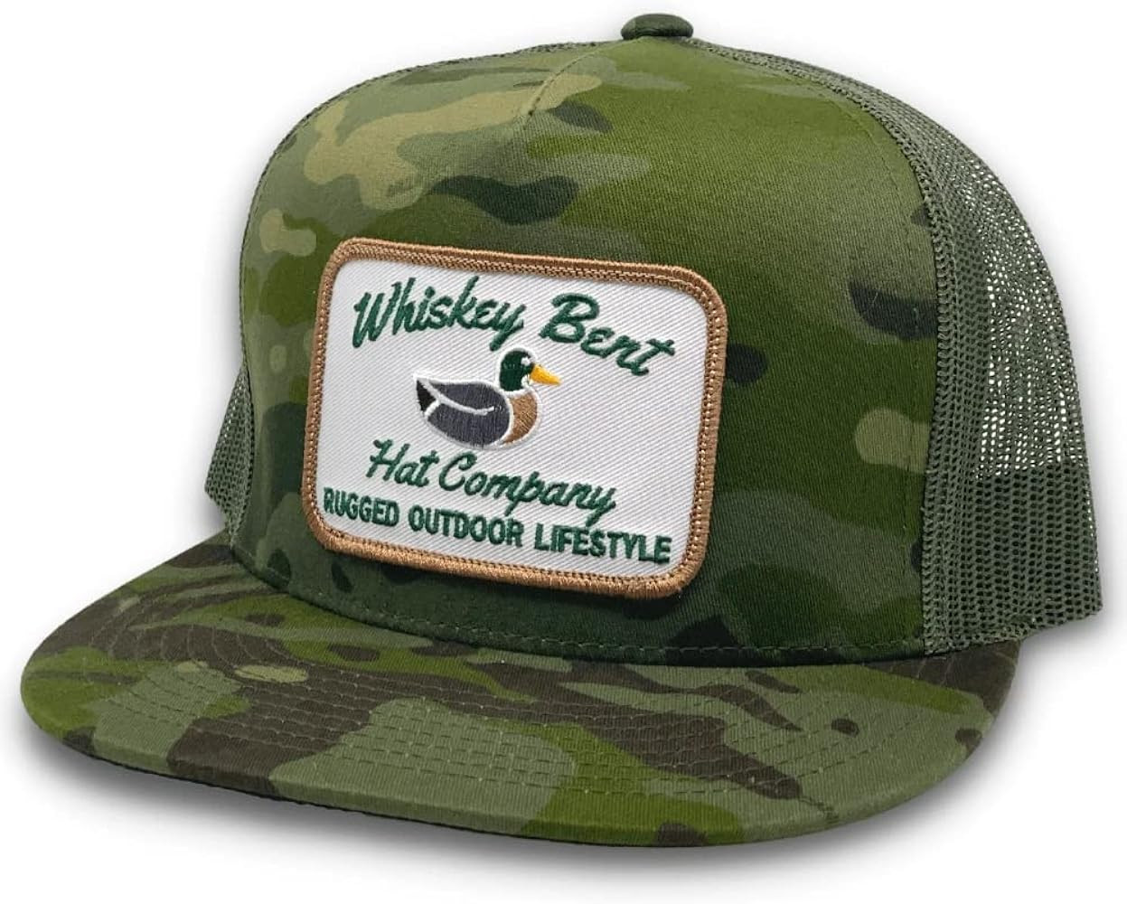 WHISKEY BENT HAT CO. Green Head Adjustable Snapback Outdoor Lifestyle Duck Hat | Amazon (US)