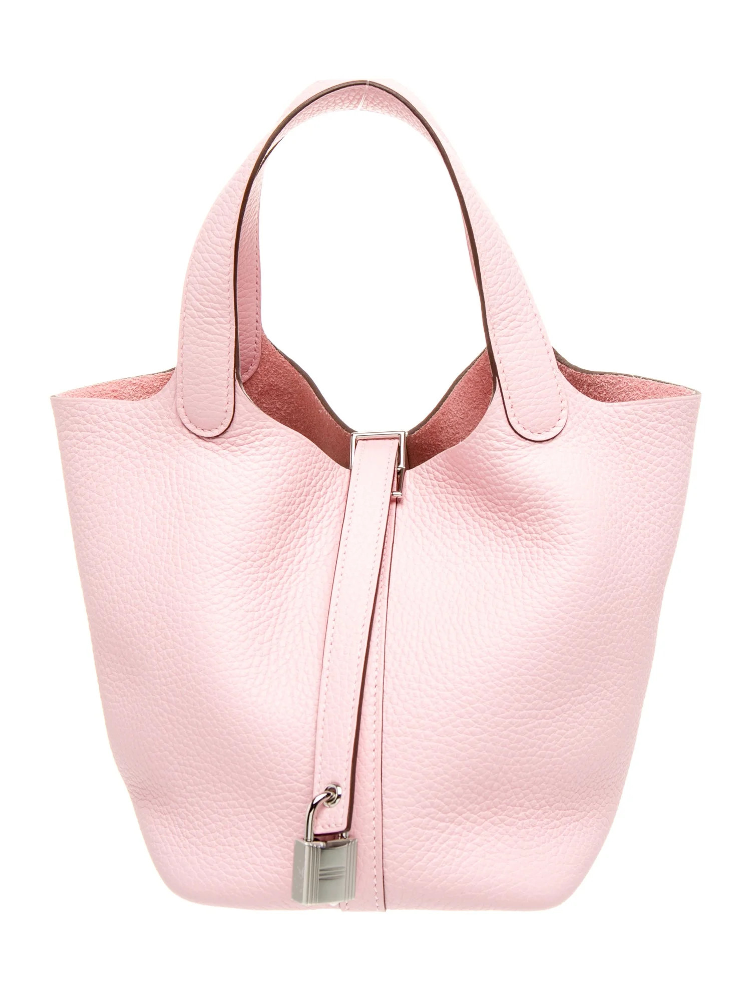 Hermès 2025 Clemence Picotin Lock 18 - Pink Handle Bags, Handbags - HER803666 | The RealReal | The RealReal