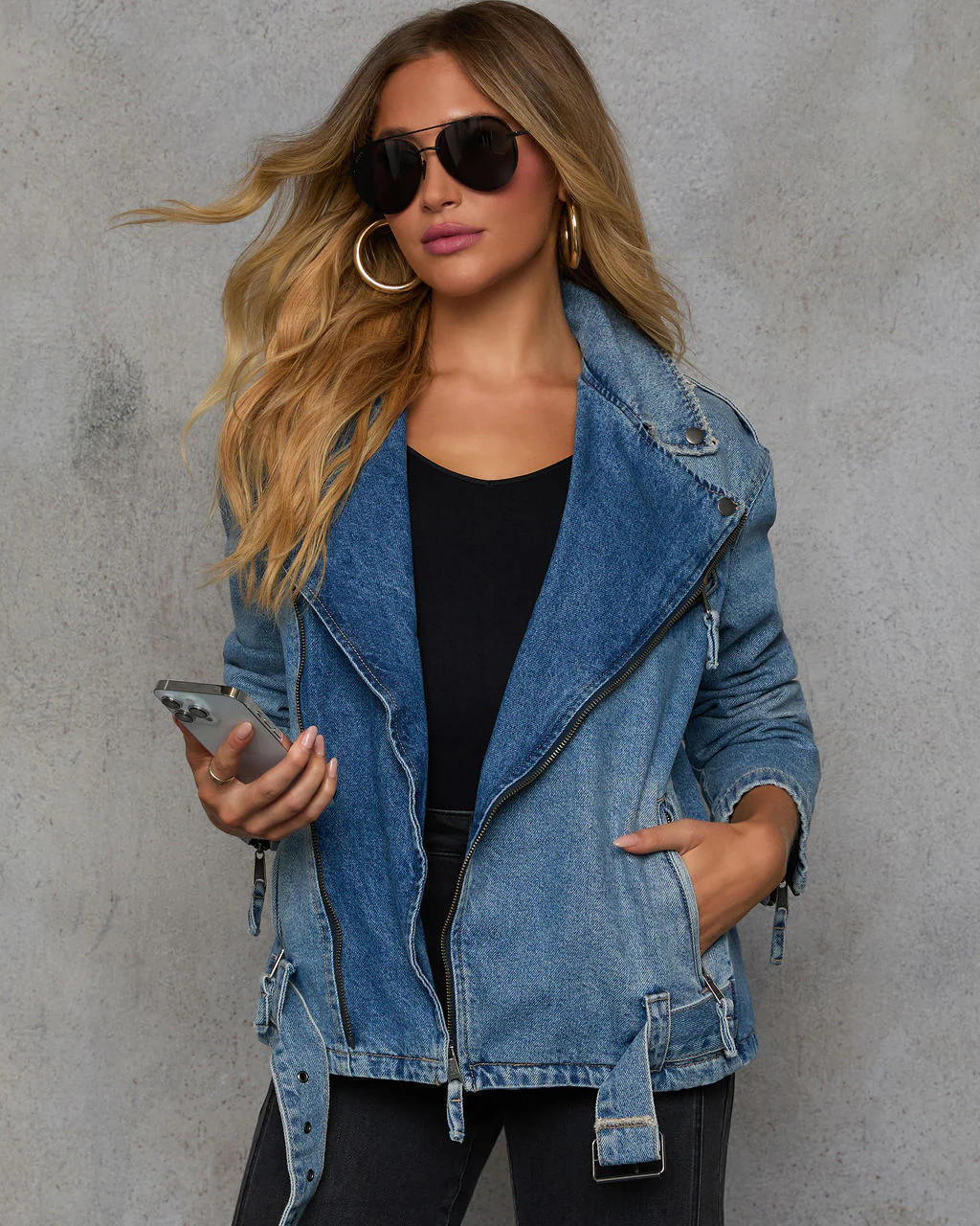 All Set Relaxed Denim Jacket | VICI