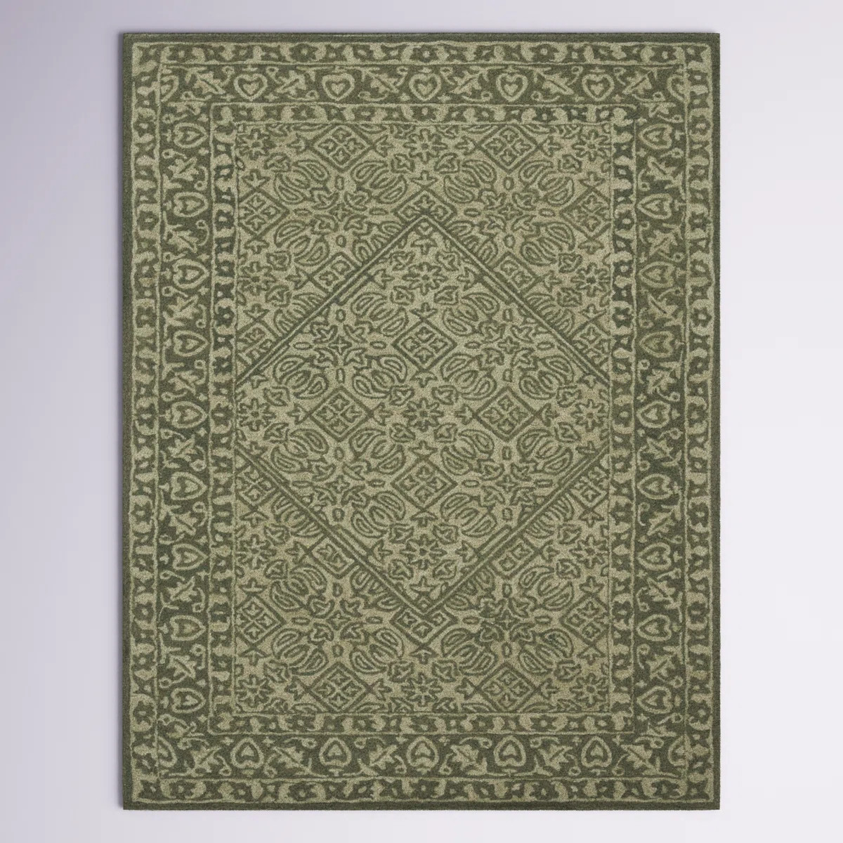 Ajdin 151 Area Rug In Green | Wayfair North America