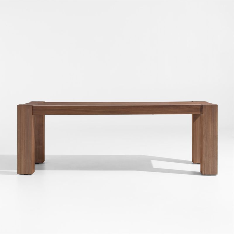 Sobro 86" Mahogany Wood Dining Table + Reviews | Crate & Barrel | Crate & Barrel